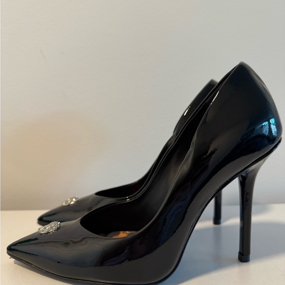 Philipp Plein Black Women's Shoes with Skull Detail